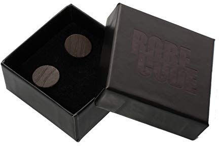 RobeCode - Ohrstecker Mooreiche rund 1,5 cm - 925 Sterling Silber
