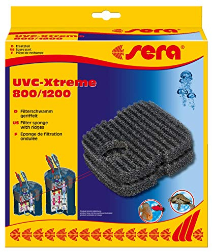 sera Schwamm geriffelt (2St) - UVC-Xtreme 800+1200 (Ersatzteil) - für sera UVC-Xtreme 800 für sera UVC-Xtreme 1200