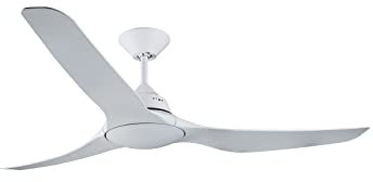 LUCCI AIR Deckenventilator Mariner, Ventilator mit Wandsteuerung, moderner Deckenlüfter mit 3 flachen Flügeln, Ø 142 cm