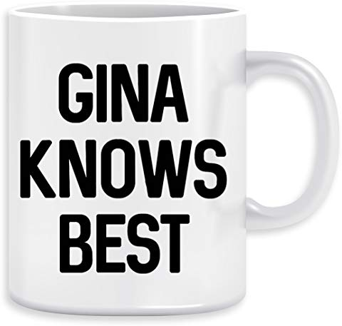 gina knows best Kaffeebecher Becher Tassen Ceramic Mug Cup