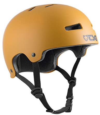 TSG Casque Evolution Bowl Skate/Roller/Scooter/BMX/Dirt/Pumptrack/Mountainbike/E-Bike, gelb, L/XL (57-59cm)