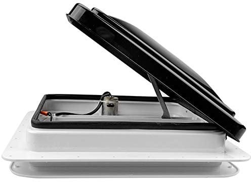 Shield Autocare 420x420mm Campervan Skylight Roof Vent Black Top for Caravan Motorhome Camper Van Conversion Boat Horsebox