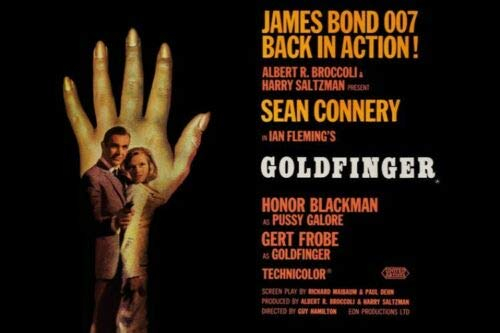 Pyramid JAMES BOND KUNSTDRUCK ART PRINT GOLDFINGER POSTER