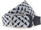 Vanzetti Damengürtel, geflochtenes Textilband mit Leder, Breite: 3,5 cm, Hellblau, 100 cm
