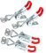 WANGCL 4PCS Lever Latch Latch Box Toggle Clamp Lever Ladder Clamps for Boxes Cupboard Drawer Door Window Adjustable Toggle Clamp Quick Release Pull Latch