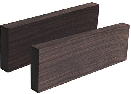 Yusheng Bois d'ébène Noir | 4,7 x1,57 x0,39 Bois d'ébène Noir Bois d'origine | Bricolage Vierge pour Outils d'instruments Musique, Manche Couteaux Bricolage en ébène Noir