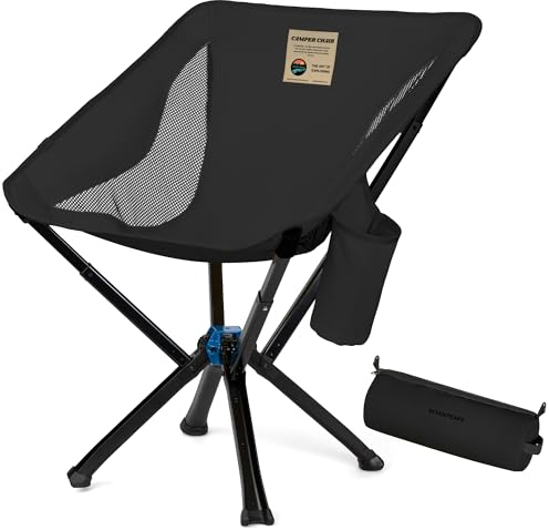 Seven Peaks Camping-Klappstuhl, leicht, lässt Sich in 5 Sekunden aufbauen, kompakter Campingstuhl, tragbar, robust, bruchsicher und atmungsaktiv
