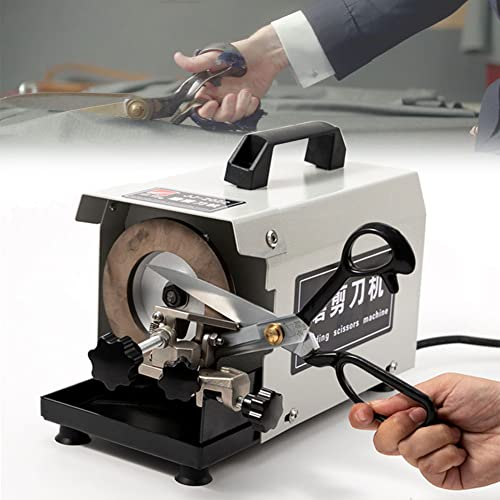 KRUZZO Affilacoltelli Elettrico Affilacoltelli Professionale per Forbici, Larghezza Massima di affilatura 50 mm, velocità della Ruota 2800 Giri/min, per affilare Forbici da Cucito, cesoie da Linea