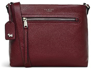 RADLEY London Pickwick Small Ziptop Crossbody for Women, in Soft Grained Leather, with Rolled Top Edge & Adjustable Crossbody Strap