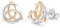 Celtic Stud Earrings Rose Gold 925 Sterling Silver Irish Celtic Knot Earrings Jewelry Gifts for Women Girls