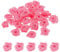 PATIKIL 0.6 Mini Satin Ribbon Roses, 30 Pcs Tiny Fabric Flowers Embellishments Rosettes Applique for DIY Crafts and Wedding, Rose Red