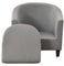 JUNLEBUYI Housse De Fauteuil Club Ensemble De Deux Pièces Housse De Fauteuil Chesterfield Extensible Salon Fauteuil Cabriolet Tub Chair avec Housse De Coussin (9#)