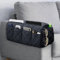 DECKALY Sofa-Armlehnen-Organizer, rutschfest, für Sessel, Nachttisch, Aufbewahrung, Organizer für Liegestuhl, Couch mit 14 Taschen für Handy, TV, Fernbedienung, Zeitschriften (schwarz)