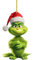 Buyaole Weihnachtsschmuck G-rinch,Zehn Arten der Acryl-Anhänger Grinch-Weihnachtsbaumschmuck 2023 fröhliche lustige Puppen Ornamente für Weihnachtsbaum-Dekorationen A