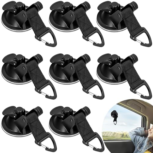 XSHAO® 8 Stück Saugnapf Camping, Multifunktiongler Saugnapf Wohnmobil Saugnapf Camping Extra Stark für Auto Seitige Markisen Zelte/Wohnmobil/Markisen/Zelte/Planen