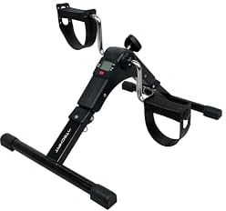 TechFit PED2 Mini Bicicleta Estática para uso Doméstico y de Oficina, Máquina de Entrenamiento Fácil para Brazos y Piernas, con Pantalla LCD, Adecuada para Recuperación