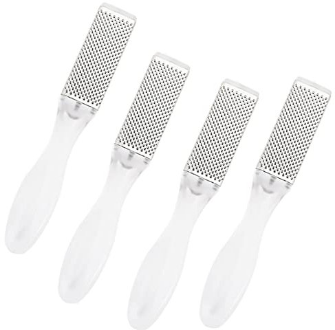 DOITOOL 4 Piezas Tabla Para Frotar Los Pies Cuchillas De Afeitar De Doble Cara Afeitadora De Pies Raspador De Afeitar Raspador De Talón Afeitadora De Talón El Plastico Masaje Amoladora