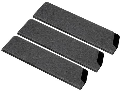 PATIKIL ABS Knife Cover Sleeves for 5 Santoku Knife, 3 Pcs Knives Edge Guard Blade Protector Universal Knife Sheath for Home Kitchen, Black