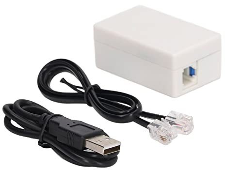 Topyond Telefonanrufrekorder, Telefonleitungsaufzeichnungsgerät RJ11, Schleifenaufzeichnung und Micro-USB-Aufladung, Telefonrekorder, Telefonrekorder für den Einsatz im Heimbüro