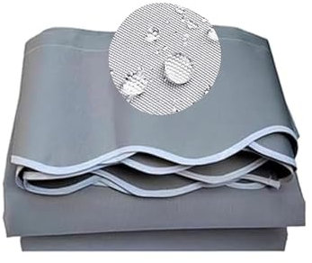 2,4 x 4,8 m wasserdichter Outdoor-Terrassenüberdachung, Deck, Markise, Ersatzstoff, einziehbarer Sonnenschutz, Abdeckung für Markisen, Polyester-Material ohne Rahmen, ideal für Sonnenschutz und