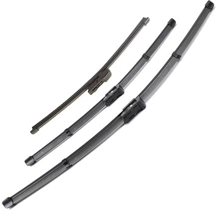 SYBLW Scheibenwischer Satz Kompatibel Mit Seat Für Ateca 2016 2017 2018 2019–2023, 66 cm, 45,7 cm, 27,9 cm, Windschutzscheibe, Windschutzscheibe, Fensterbürsten, Vordere Und Hintere Wischerblätter