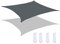 Tenda parasole rettangolare impermeabile per esterni, 4 x 6 m, grigio scuro, 95% anti UV, per piscine e patio
