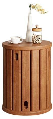 Stapelbare Holzhocker 4er Set, Minimalistischer Massivholz-Beistelltisch, Vielseitige Platzsparende Hocker für Wohnzimmer, Schlafzimmer, Balkon