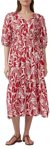 s.Oliver Midikleid aus Baumwolle mit Binde-Details