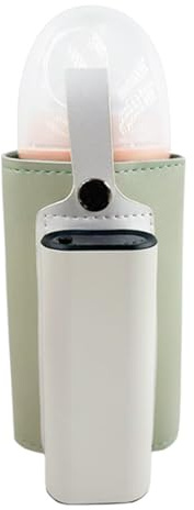 Cordless Baby Bottle Warmer 21 Heat Modes 5800mAh Battery LED Display for Travel & Home Use Night Feeding Bottle Warmer with Insulation