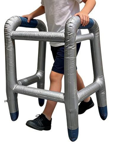 Aufblasbarer Rollator,Lustige aufblasbare Cosplay Zubehör,Rollenspiel Witze Spielzeug - für Veranstaltungen Urlaub Karneval Masken Weihnachten Theater Schulaufführungen Bühne Kinder Cosplayer