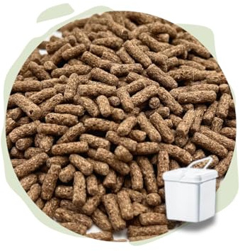 Warnick's Naturhäppchen Schildkrötenpellets - 1 Liter im Eimer | Naturfutter für Schildkröten & Teichfische - Ausgewogen & nährstoffreich - Hauptfutter für Wasserschildkröten