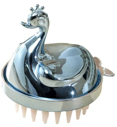 Kopfhautmassagegerät für Haarwachstum – Cute Swan Silikon-Shampoo-Bürste | sanftes abnehmbares Haarmassagegerät für entspannendes Duscherlebnis, Haarpflege-Werkzeug, geeignet für Männer und Frauen