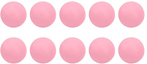 MAMJENNI Golfbälle aus EVA-Schaum, für Indoor-Outdoor-Übungen, weiche Textur, hohe Sichtbarkeit, 10er-Pack für Training und Spiel (Rosa)