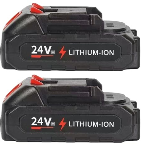 Batteria mini motosega 24 V Batteria al litio ricaricabile a lunga durata per mini motosega elettrica 2 pezzi