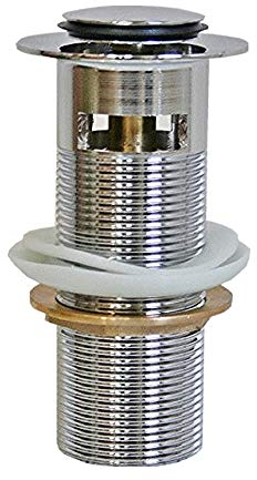 Clic Clac Chromé bassin bonde de vidage avec trop-plein Extra Long Évier Plug Bol