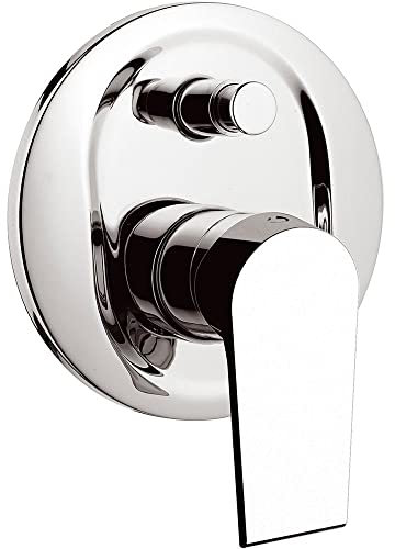 Rubinetto Miscelatore Monocomando Doccia ad Incasso con Deviatore in Acciaio Mariani Artic Cromato