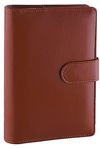 Antner A6-Ordner, nachfüllbares Notizbuch mit 6 Ringen, Budgetplaner für A6-Füllpapier, PU-Leder, lose Blätter, persönlicher Planer, Geldbörse, Geldorganizer, Bargeld, Füllbuch mit Magnetschnalle