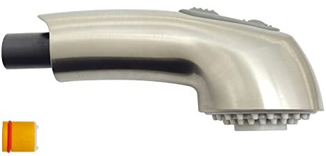 Baguette de pulvérisation extractible compatible avec les robinets extractibles Grohe 46312SD0/46298SD0, finition super acier, facile à installer avec joints toriques, économise 70 % par rapport aux