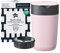 Tommee Tippee Twist and Click Advanced Nappy Bin, Eco-Friendlier System, Includes 1x Refill Cassette with Sustainably Sourced Antibacterial GREENFILM, Pink
