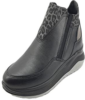 Grisport Active 6709o9G Nero Oxford Tronchetti per Donna in Pelle con Zeppa Interna (Taglia 38)