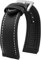 Strapseeker Theo Hybrid-Uhrenarmband aus Nylon und FKM-Gummi, hochwertig, wasserdicht, 24 mm (20 mm, schwarzes Nylon und weißes Gewinde/schwarzes Gummi (silberfarbene Dornschließe)