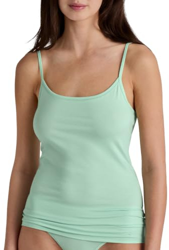 CALIDA Natural Comfort Spaghetti-Top Damen Soft Green 48-50