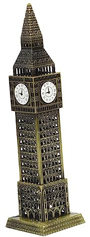 FUNOMOCYA Metallmodell Architektur Hausarchitekturstatue Desktop Ornament Gebäudemodell Aus Legierung