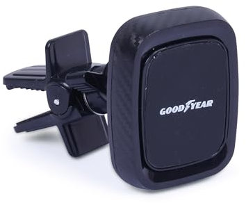Goodyear Magnetische Handyhalterung für Lüftungsschlitze im Auto, Ultragrip, 2 Magnete im Lieferumfang enthalten, magnetische Platte drehbar um 360 °, für iPhone, Samsung usw.