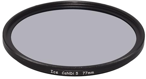 ICE 77mm CPL / 5 Stop ND Combo Filter Circular Polarizer / ND32 Optical Glass Wide Angle Candi-5 Ideal for Waterfalls