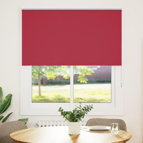 Rollo Verdunkelungsrollo rot 140x175 cm Stoffbreite 136,6 cm Polyester