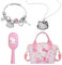 Hello Kitty Bag Bundled with Bracelet, Necklace & Hairbrush – Hello Kitty Gifts & Toys for Kids – Accessories and Jewellery Set