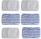 Lot de 6 lingettes de rechange en microfibre for aspirateur Rowenta Clean&Steam, accessoire de nettoyage ZR005801, lavables et réutilisables
