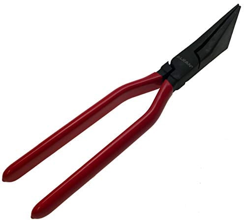 Alkan Abkantzange 0° gerade Falzzange Blechzange Dachdecker 280 mm | Gerade 0° Blech-Biege-Zange/Falzzange für Dachdecker, Klempner, Karosserie, Blechbearbeitung & Werkstatt