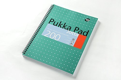 Pukka Pad Notebook Wirebound Jotta 80gsm Ruled and Margin 4 Hole 200 Pages A4 Ref JM018 [Pack 1]